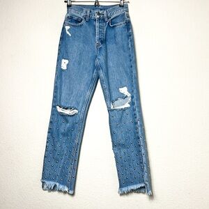 Carmar Studded Distressed Jeans